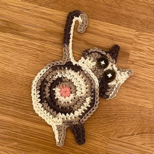 Cat Butt Drink Cup Mat 😺