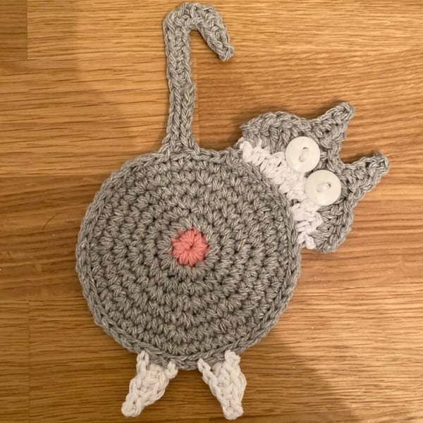 Cat Butt Drink Cup Mat 😺