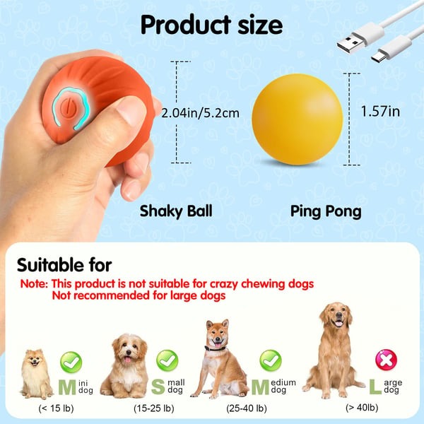 Shaky Ball Toy for Dogs
