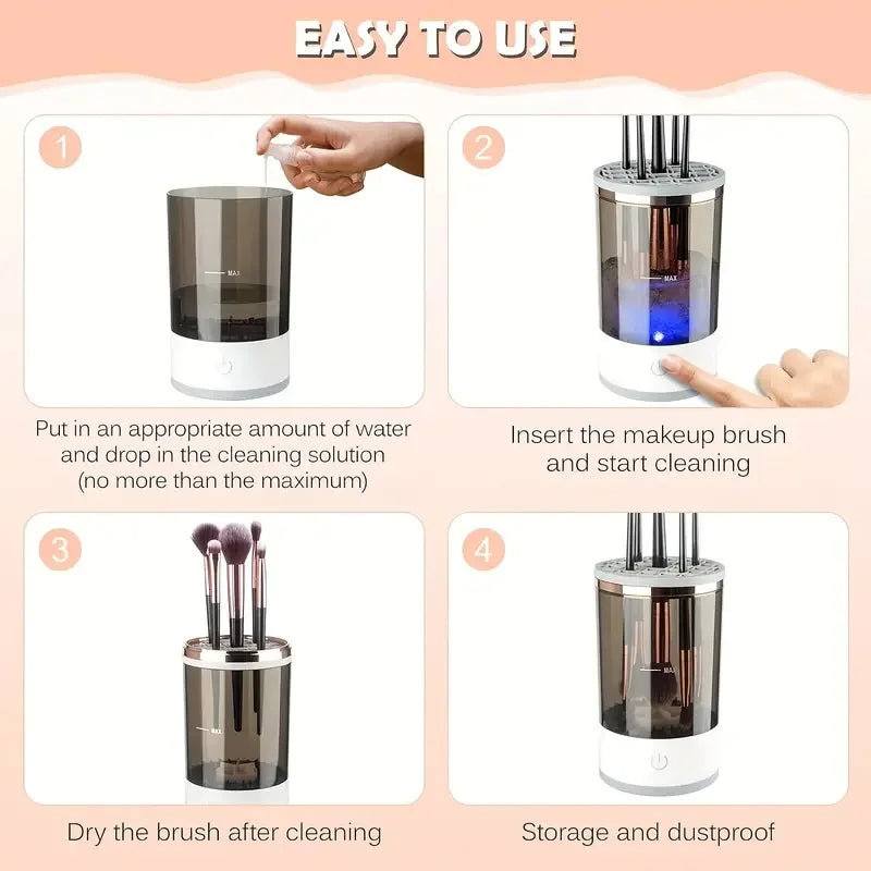 Adkartz™ Portable Electric Makeup Brush Cleaner
