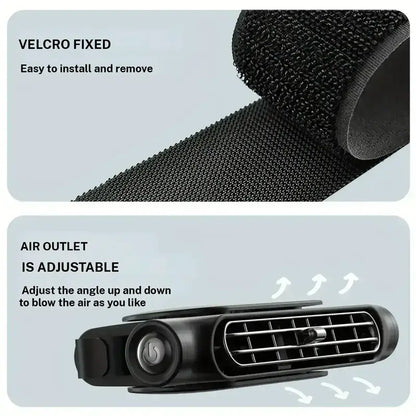 ❤️‍🔥Car Seat Velcro Fan – Portable & Adjustable, Stays in Place