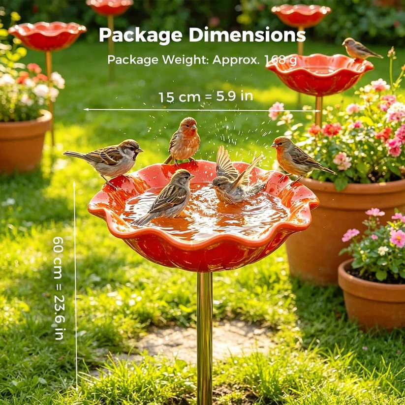 Romessia™ - Colorful Metal Flower Stake for Birds, Bees & Butterflies