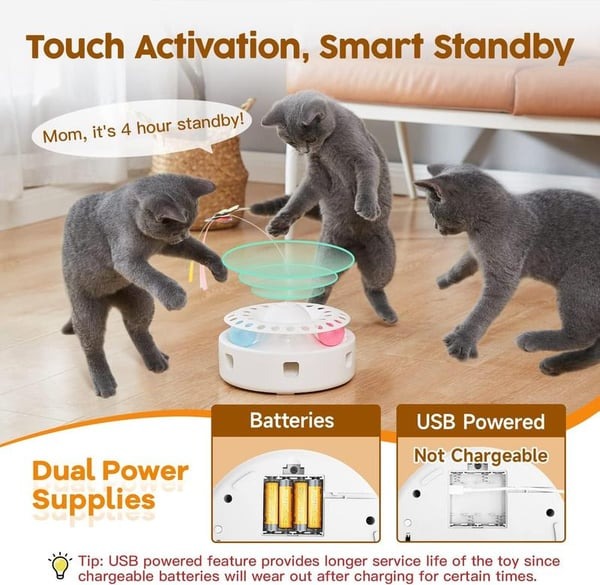 3-in-1 Interactive Kitten Toy