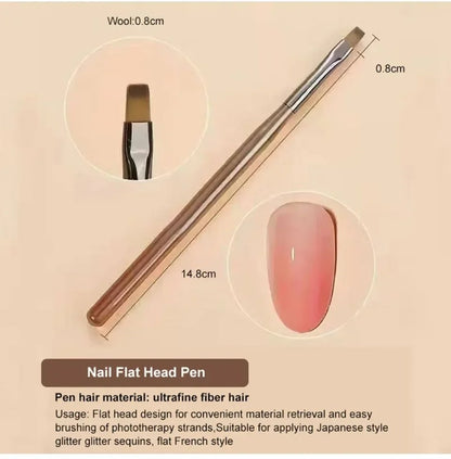 9 PC UV Gel Nail Art Brush Set for Painting Nails Tip Display Painting Tool