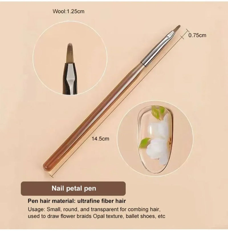 9 PC UV Gel Nail Art Brush Set for Painting Nails Tip Display Painting Tool