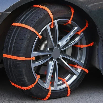 Winter Anti-Skid Tire Chains for Cars - Snow Emergency Use