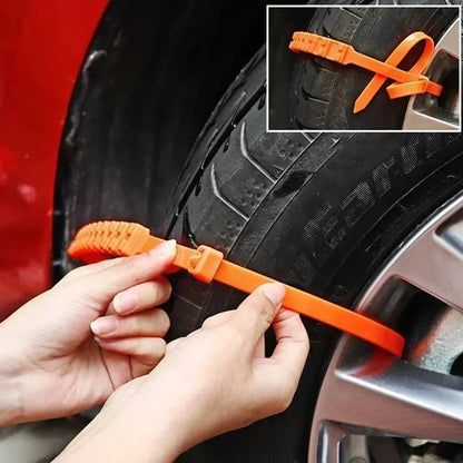 Winter Anti-Skid Tire Chains for Cars - Snow Emergency Use
