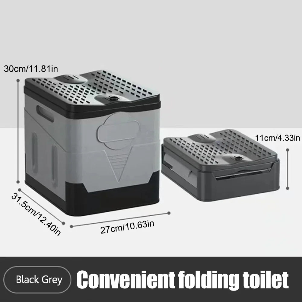 Portable Folding Toilet for Travel, Camping & Emergencies