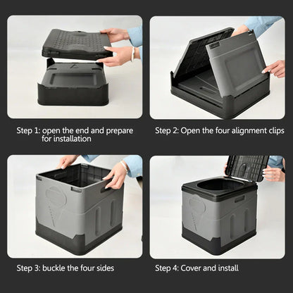 Portable Folding Toilet for Travel, Camping & Emergencies