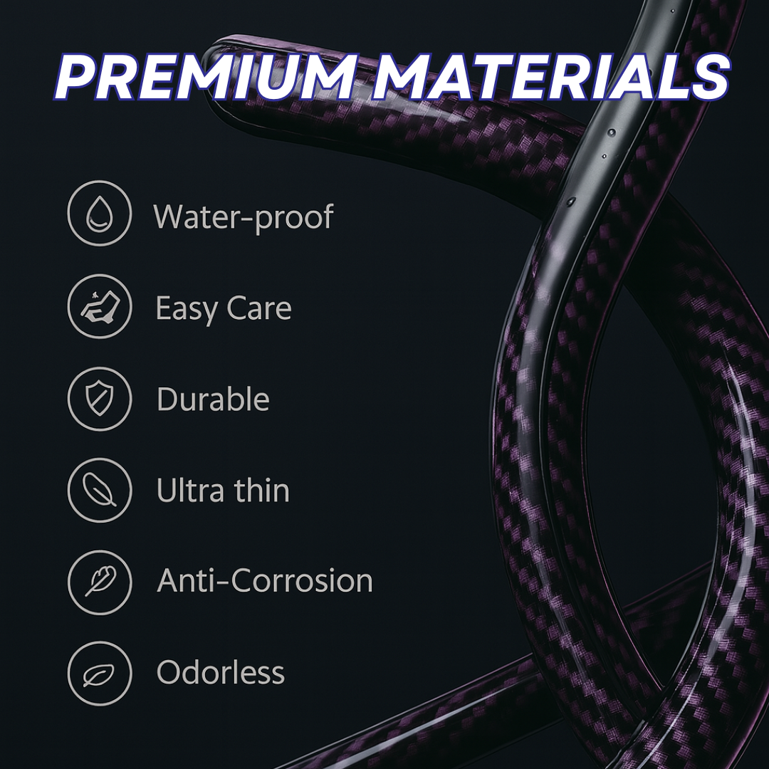 Samoz Shield - Universal Fit Anti-Slip Carbon Fiber Silicone Steering Wheel Cover