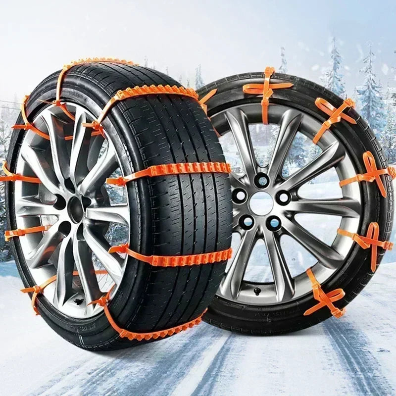 Winter Anti-Skid Tire Chains for Cars - Snow Emergency Use