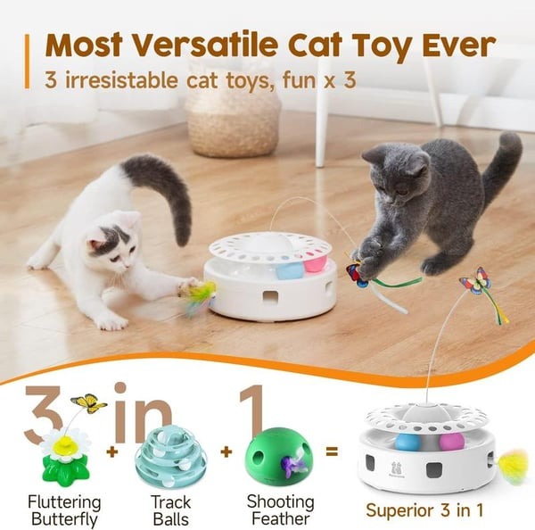 3-in-1 Interactive Kitten Toy