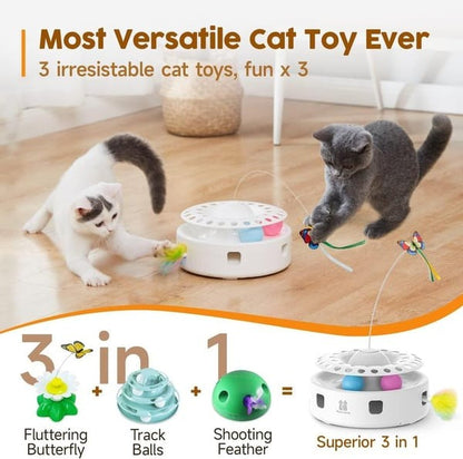 3-in-1 Interactive Kitten Toy