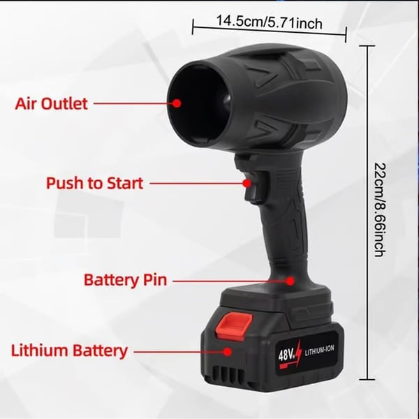 Cordless electric leaf blowers