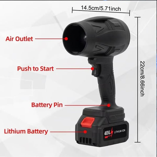 Cordless electric leaf blowers