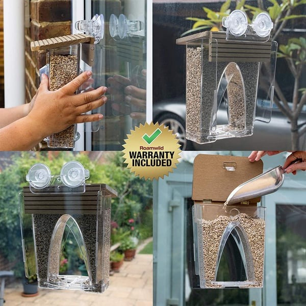 🐦 Limited Time Sale 49% OFF 💝 Arch Window Bird Feeder 🏠