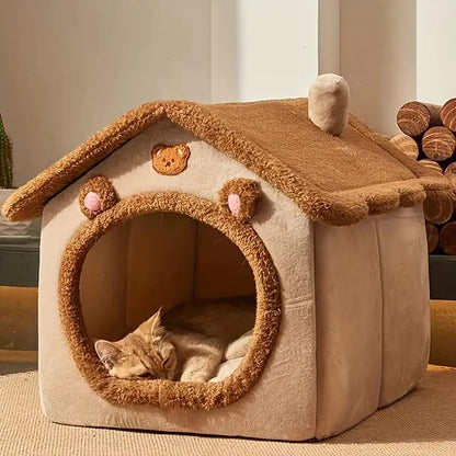 Cozy Puppy Cave and Cat House for Small to Medium Pets