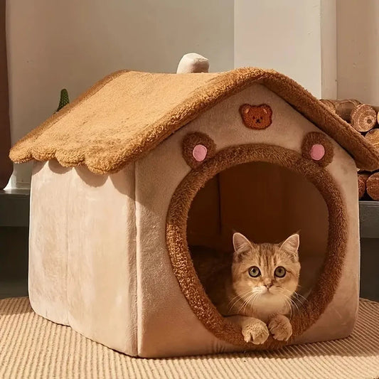 Cozy Puppy Cave and Cat House for Small to Medium Pets
