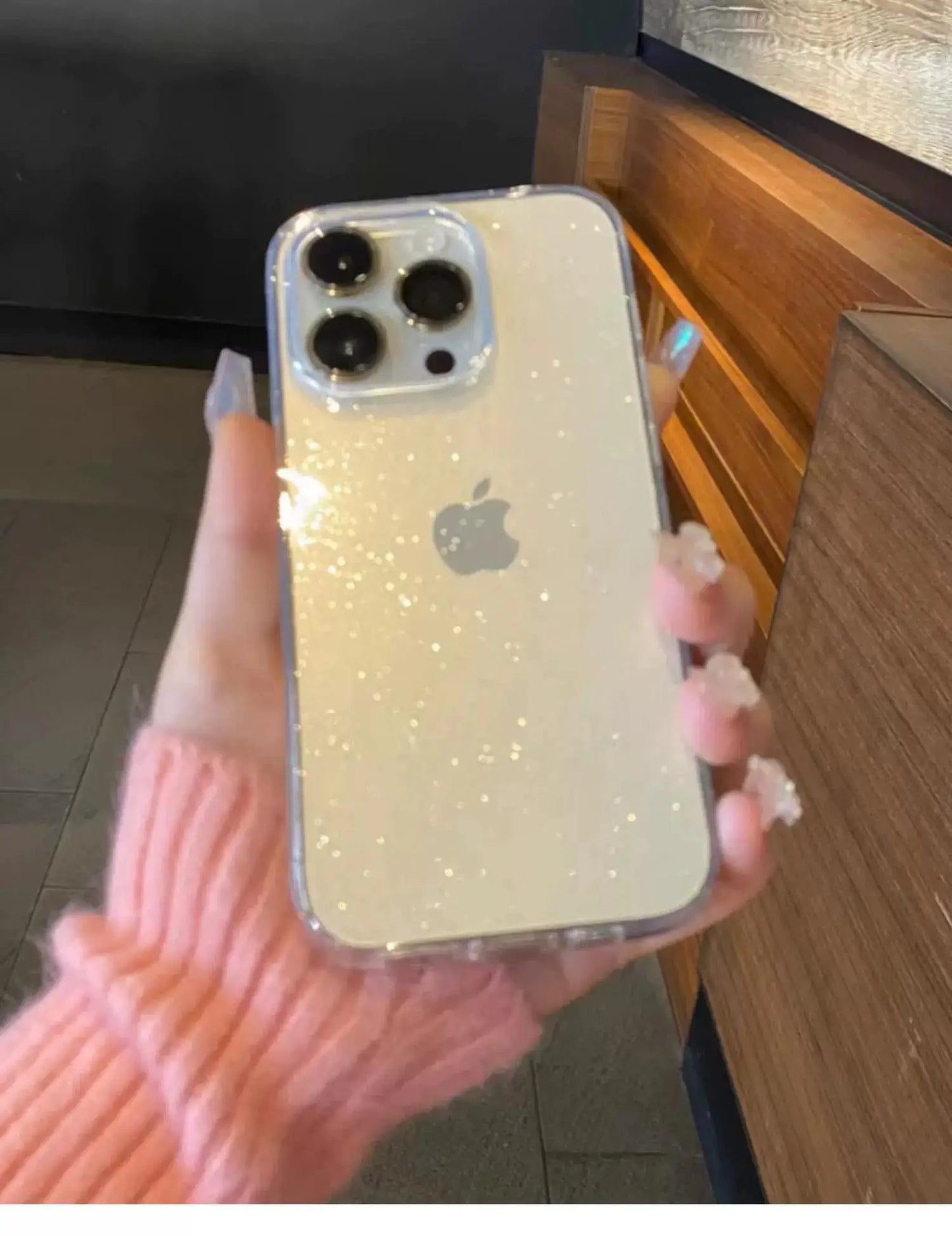 Glitter Shockproof Transparent iPhone Case
