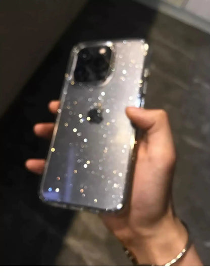 Glitter Shockproof Transparent iPhone Case