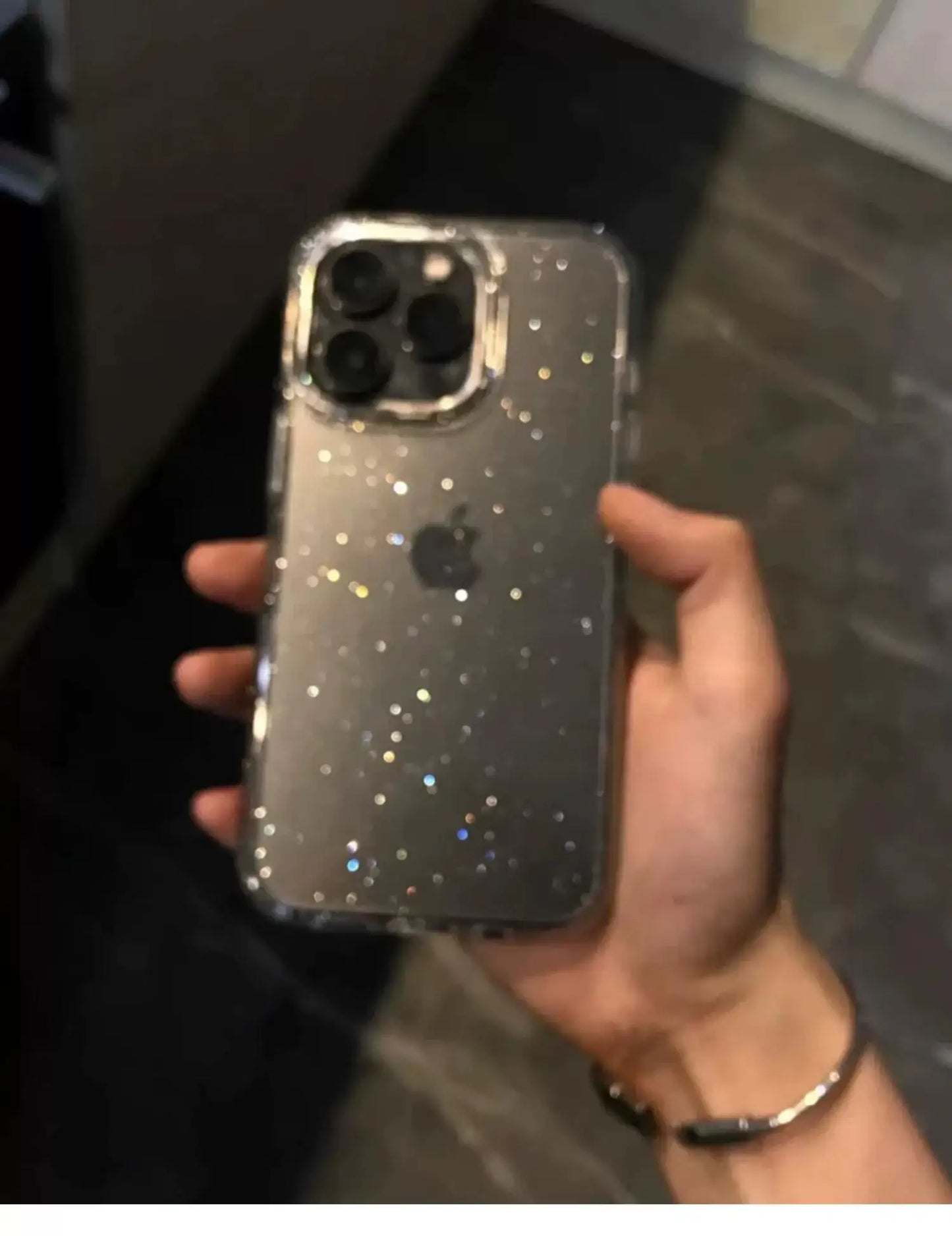 Glitter Shockproof Transparent iPhone Case