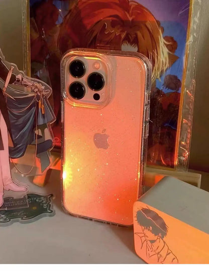 Glitter Shockproof Transparent iPhone Case