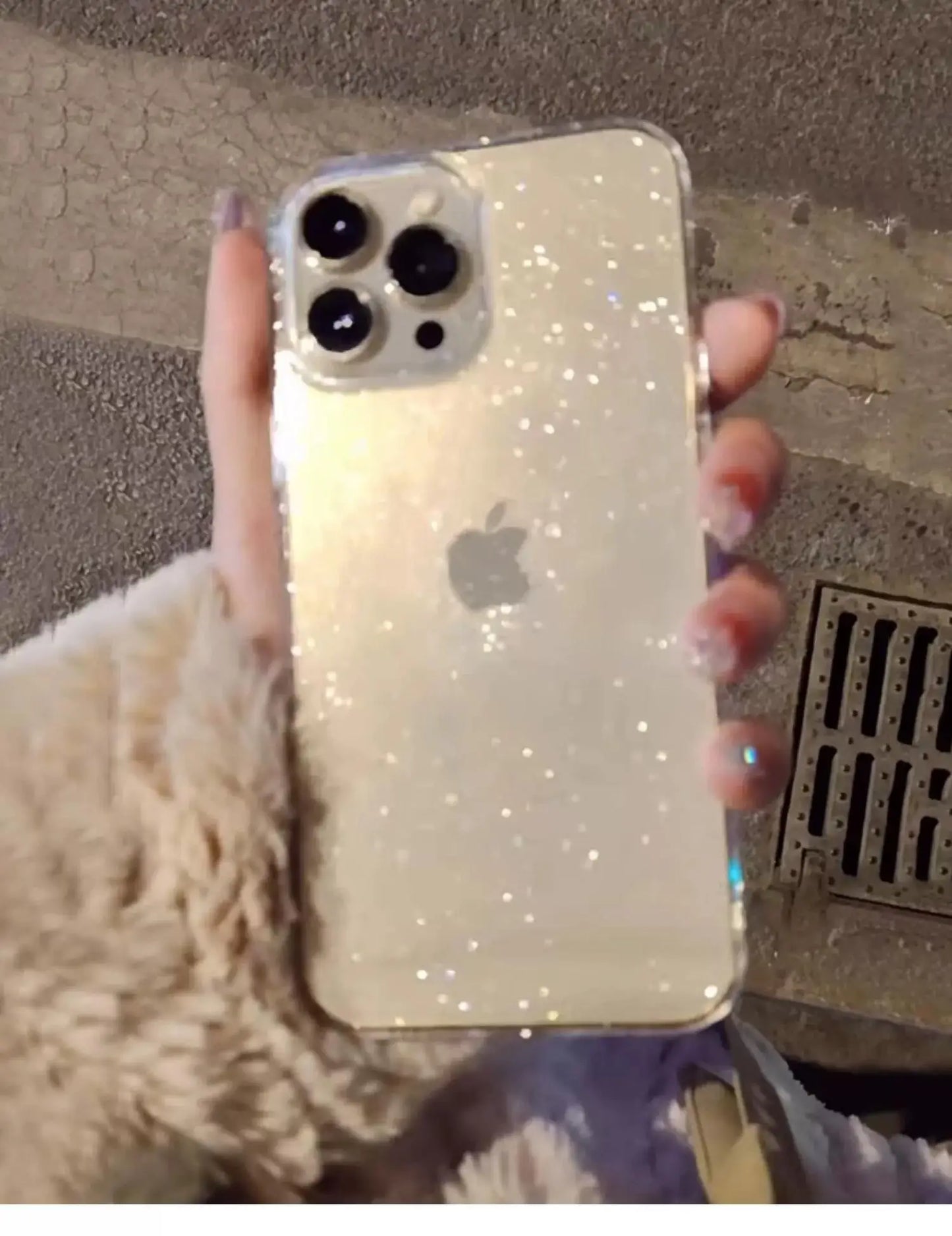 Glitter Shockproof Transparent iPhone Case