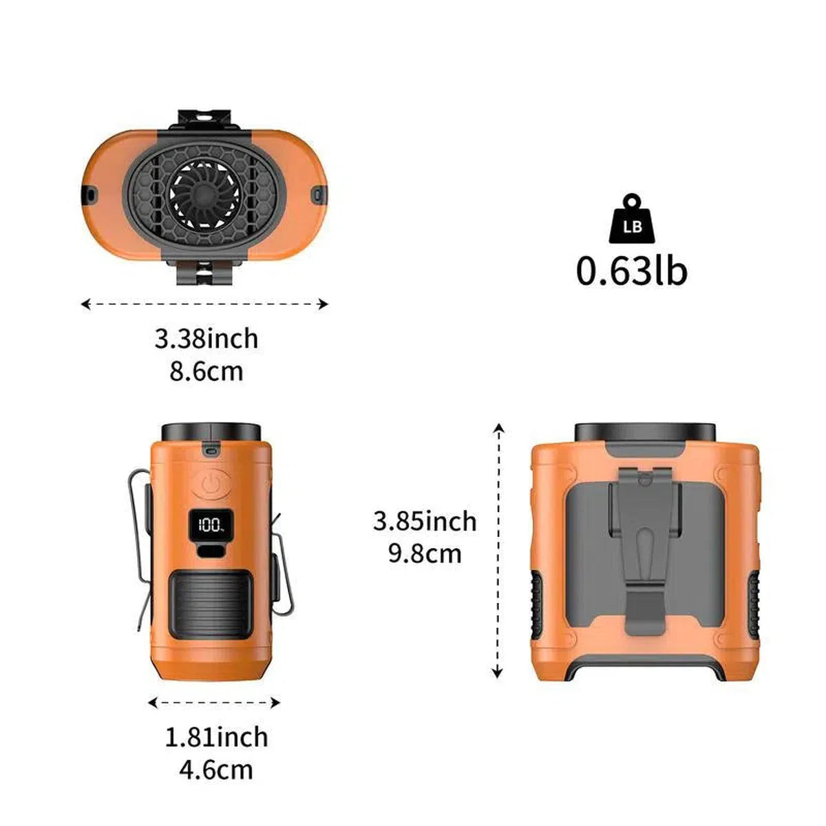 Portable 3 in 1 Outdoor Fan with Torch