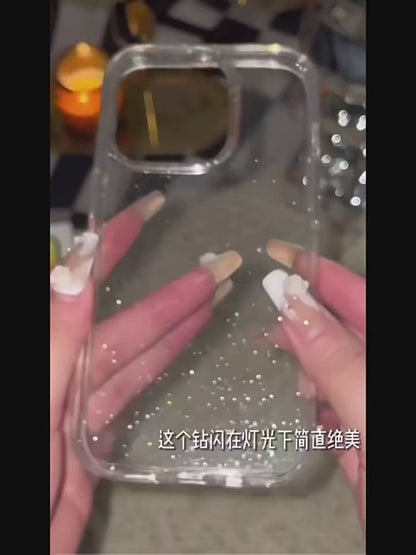 Glitter Shockproof Transparent iPhone Case